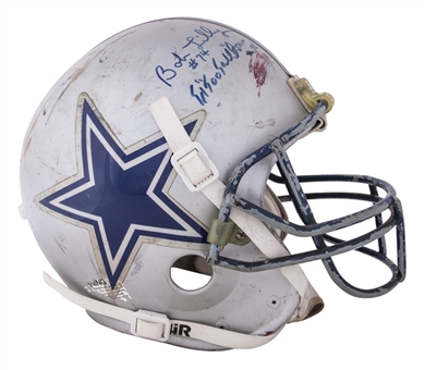 Bob Lilly & Ed "Too Tall" Jones Dual-Signed Dallas Cowboys Game Helmet (Beckett)